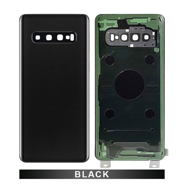 Samsung S10 Back Glass Prism Black (Aftermarket Premium)