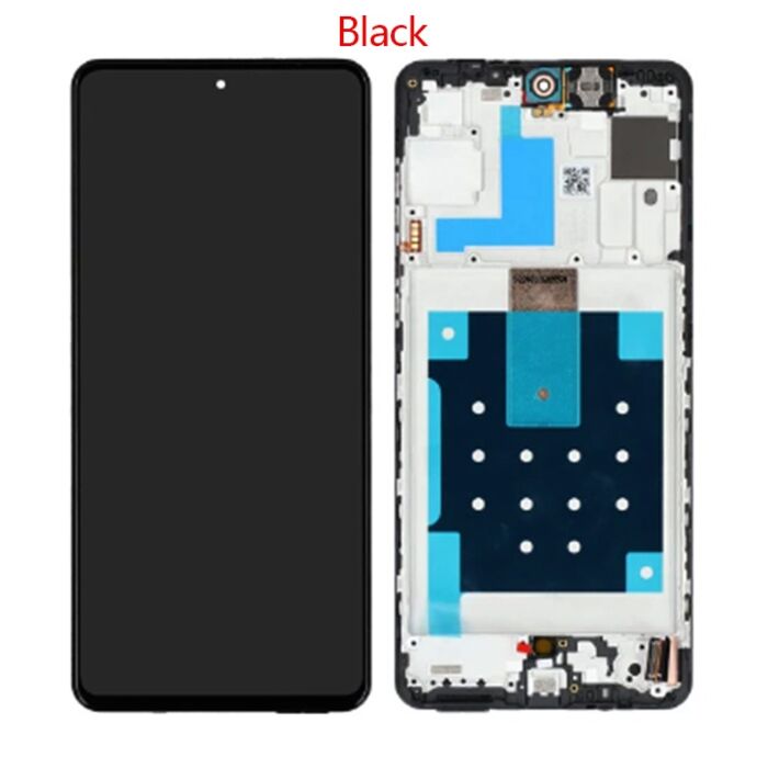 Samsung M55 5G M556 Service Pack OLED assembled with Service Pack Frame Black 