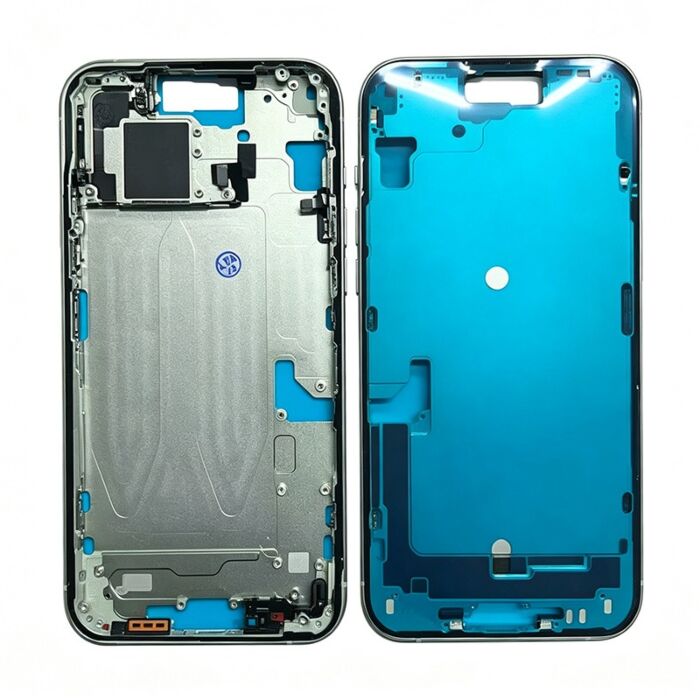 Middle Frame with Power and Volume Flex  for iPhone 15Plus Green (Best Aftermarket)