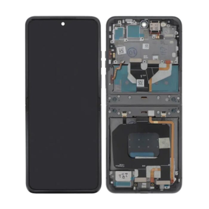 OLED Screen with Frame Grey for Motorola Razr 50 XT2453-1 (Brand New)