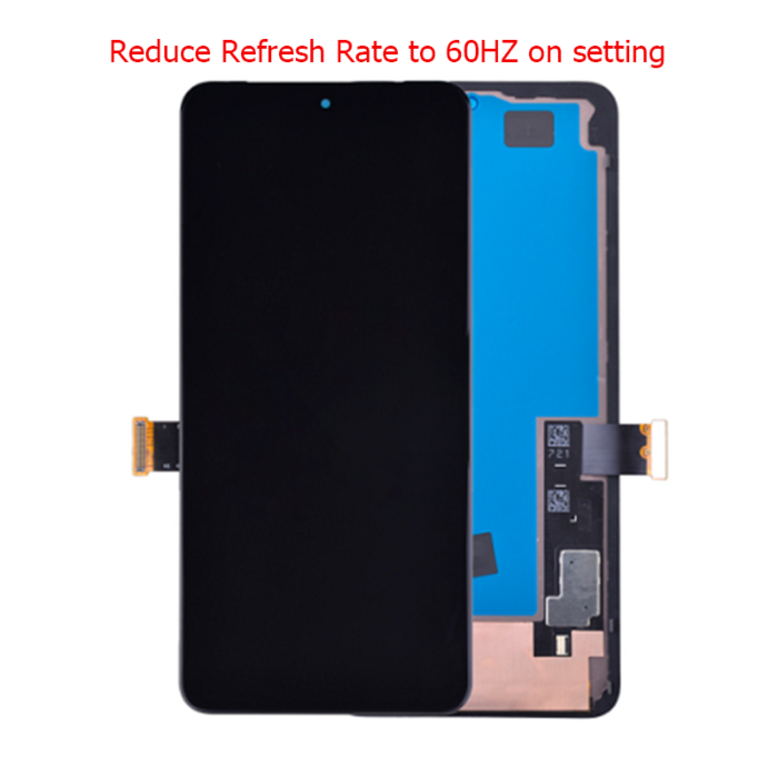 OLED Screen for Google Pixel 8Pro with Frame Black (Aftermarket Soft OLED)