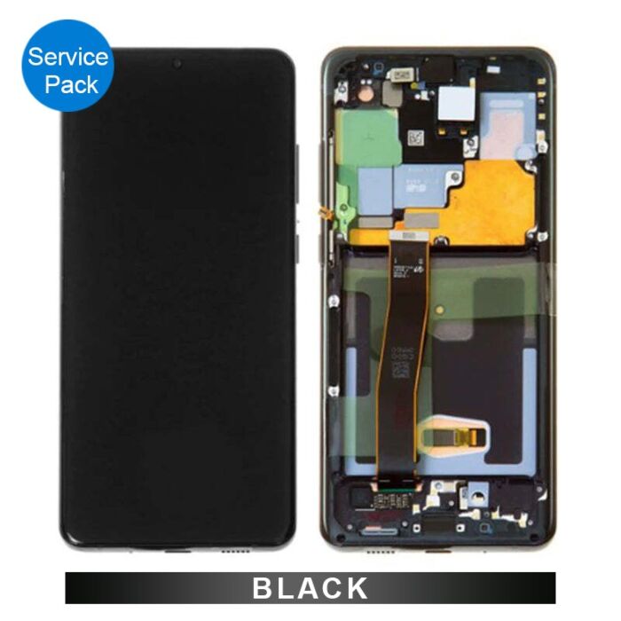 Samsung S20Ultra Screen with Front Camera Flex Black GH82-22271A (Service Pack)