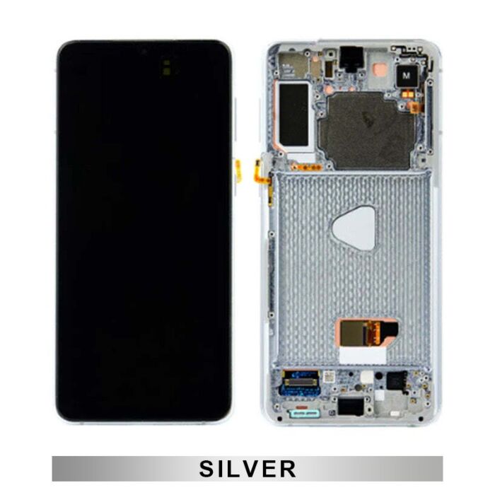Samsung S21Plus Screen Silver (Aftermarket Soft OLED)