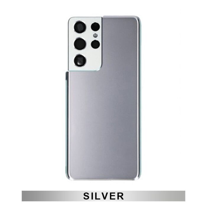 Samsung S21Ultra Back Glass Silver (Aftermarket Premium)