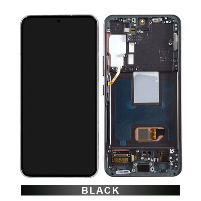 Samsung S22 S901 Service Pack OLED Assembled with Third Party Frame Black