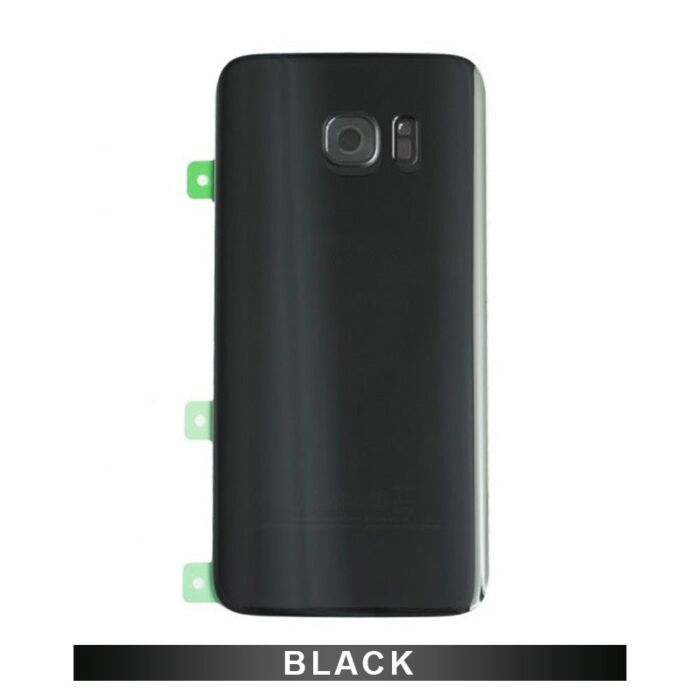 Samsung S7Edge Back Glass Cover Black