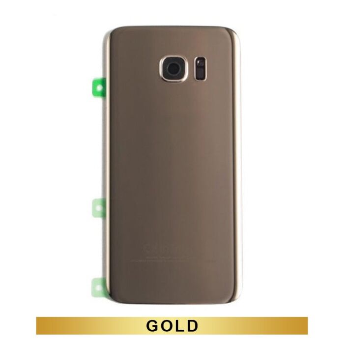 Samsung S7Edge Back Glass Cover Gold
