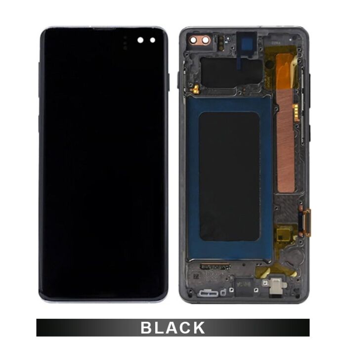 Samsung S10Plus Service Pack OLED Assembled with Third Party Frame Black