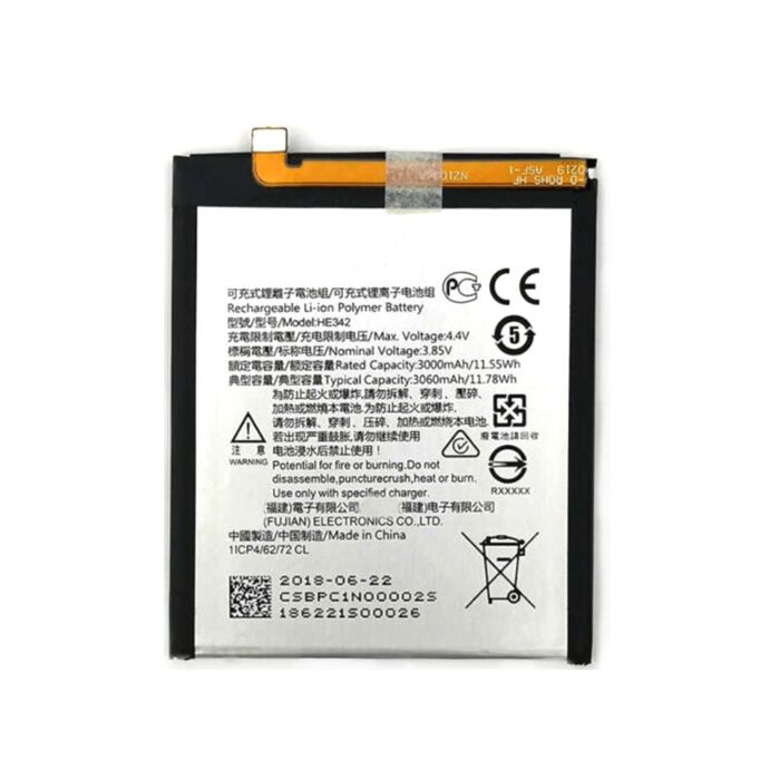 Nokia 5.1Plus/6.1Plus/7.1 Battery He342 (Aftermarket High Quality)