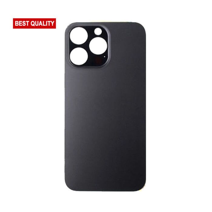 Back Glass Black No Logo for iPhone 14Pro Max (Best Aftermarket)