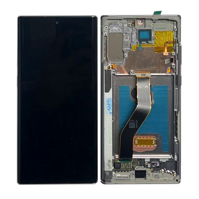 Samsung Note 10Plus Service Pack OLED Assembled By Third Party Frame Silver