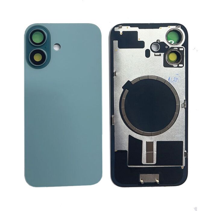 Back Panel with Magnet for iPhone 16Plus Teal No Logo (Aftermarket Premium)