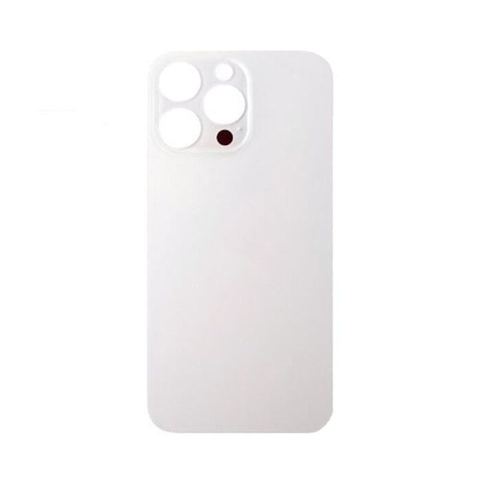 Back Glass White No Logo for iPhone 14Pro (Aftermarket Premium)