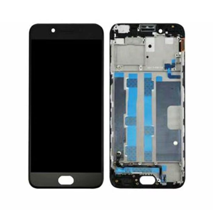 OPPO R9S OLED Screen with Frame Black (Refurbished)
