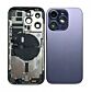 Back Housing with Power Flex Purple No Logo for iPhone 14Pro (Best Aftermarket)