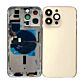 Back Housing with Power Flex Gold No Logo for iPhone 14Pro Max (Configuration Support)