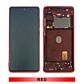 Samsung S20FE Service Pack OLED Screen Assembled with Third Party Frame Red