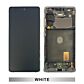 Samsung S20FE Service Pack OLED Screen Assembled with Third Party Frame White