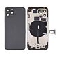 Back Housing with Power Flex Black No Logo for iPhone 11Pro Max (Best Aftermarket)