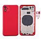 Back Housing without Parts Red No Logo for iPhone 11 (Best Aftermarket)