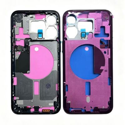 Middle Frame with Power and Volume Flex for iPhone 15Pro Max Blue (Best Aftermarket)	
